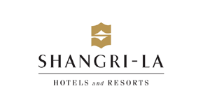 SHANGRI-LA品牌logo設計_五星級酒店品牌設計、SHANGRI-LA酒店vi設計、酒店標志設計、高級酒店標識設計      